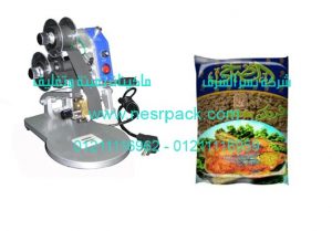 ماكينة طباعة تاريخ الانتاج و تاريخ الصلاحية على اكياس الفريك1